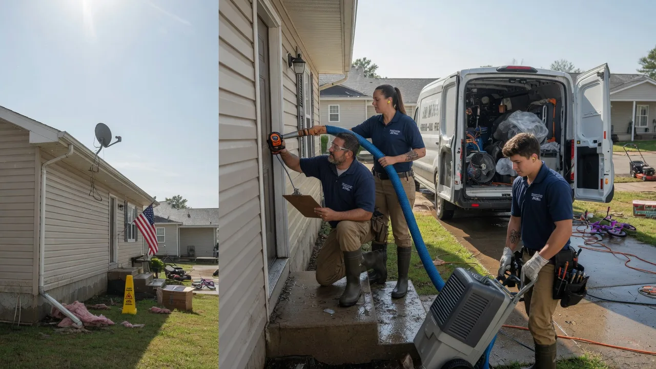 Ceiling Water Damage Restoration in Xenia, IL near me